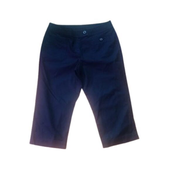 Long Bermuda Black Shorts or Capris Pants Size 8 P (Petite) - Picture 1 of 1